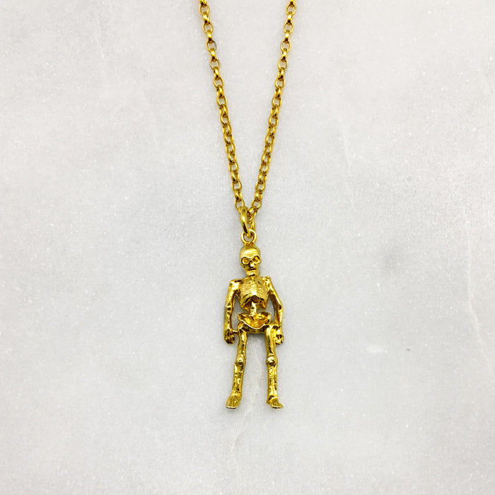 Gold Skeleton Necklace