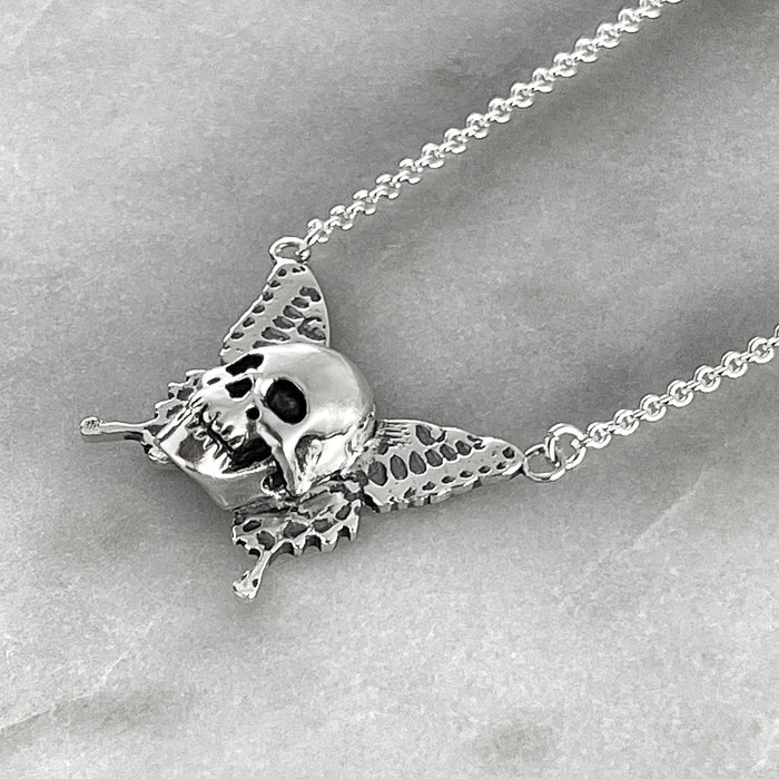 skull butterfly necklace jewel thief Brighton