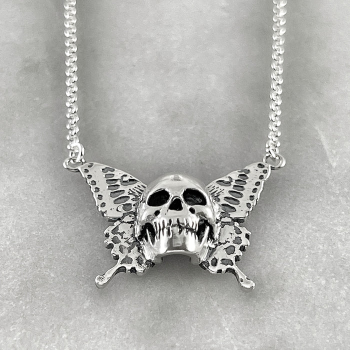 skull butterfly necklace jewel thief Brighton