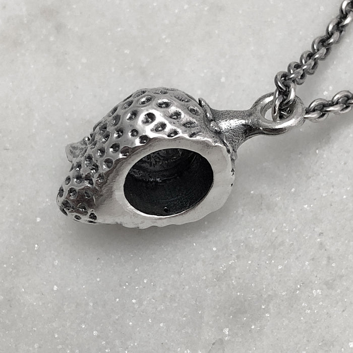 Silver Skullberry Necklace