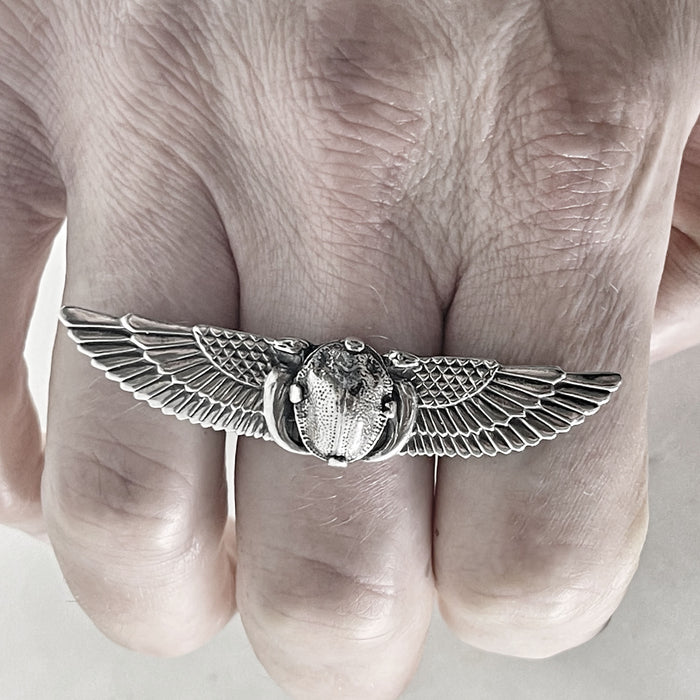 Winged Scarab Ring