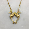 gold seahorse necklace jewel thief brighton